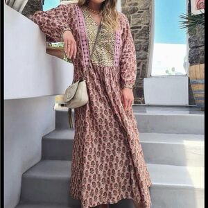Zara floral maxi dress